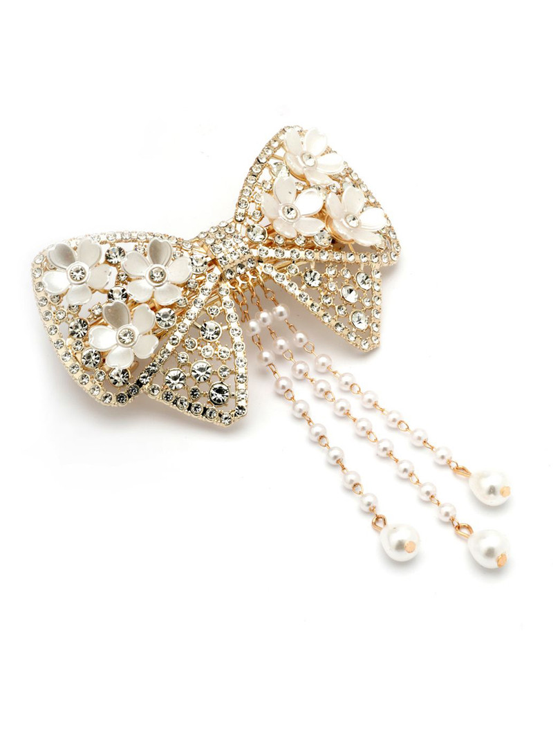 VOGUE HAIR ACCESSORIES Women Embellished Alligator Hair Clip